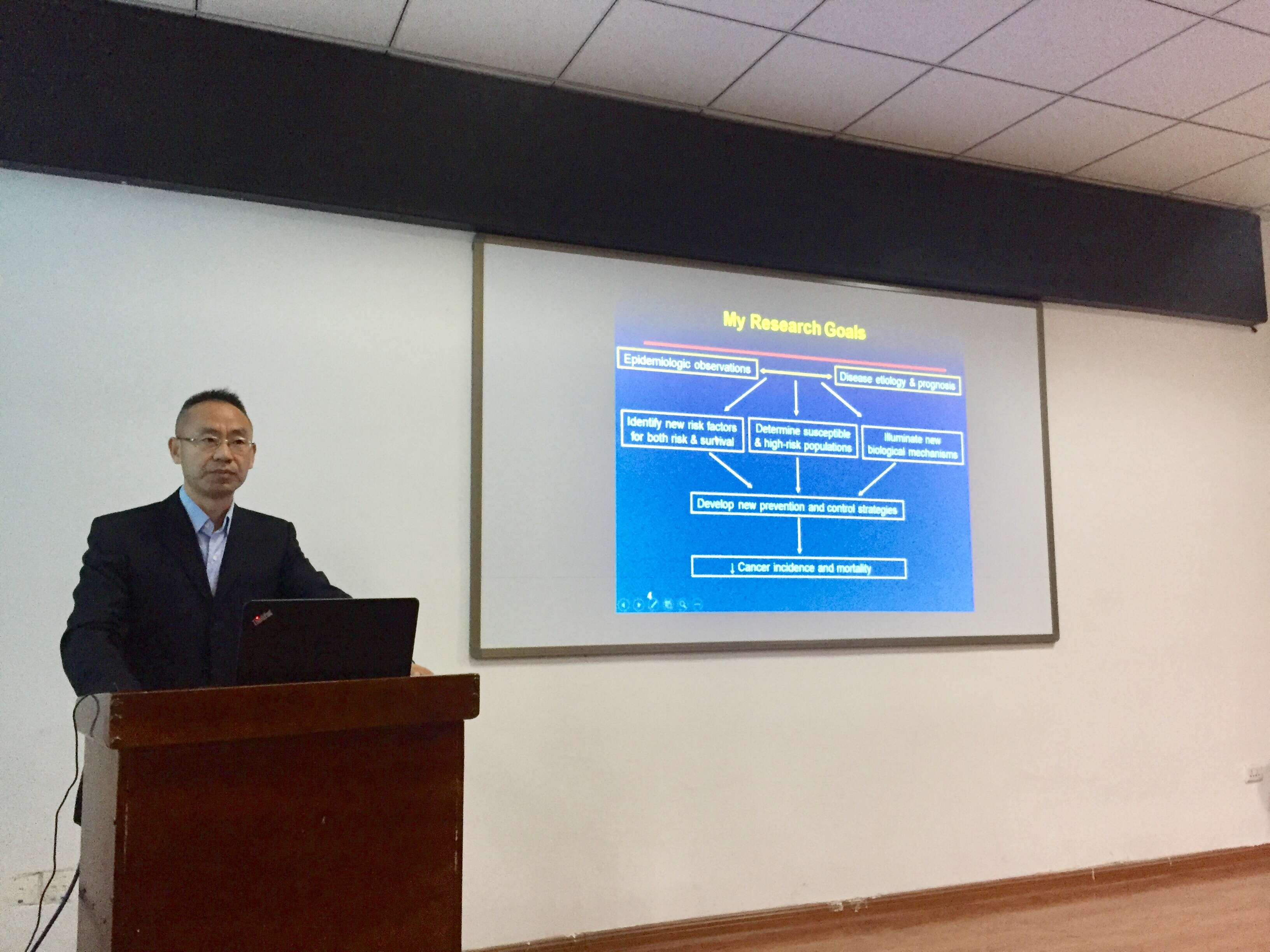 美国哈佛大学张学宏教授来吉林大学公共卫生学院作学术报告